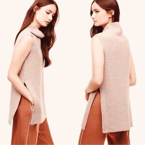 Aritzia Wilfred Pink Durandal Merino Wool Sleeveless Sweater - XS